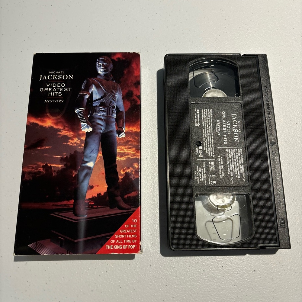 Michael Jackson History Video Greatest Hits VHS - Black